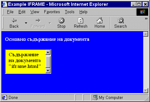 IFRAME with IE5