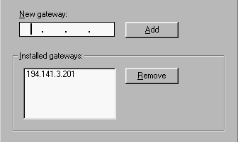 Gateway address